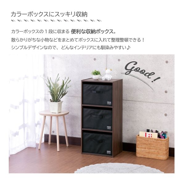 デザインストレージＢＯＸ３個入ブラック 2セット-3