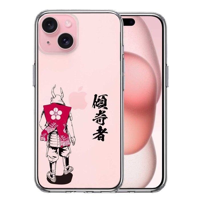 iPhone15Plus ケース クリア 前田慶次 鳳凰 傾奇者 スマホケース 側面ソフト 背面ハード ハイブリッド UA20395180-9834-0