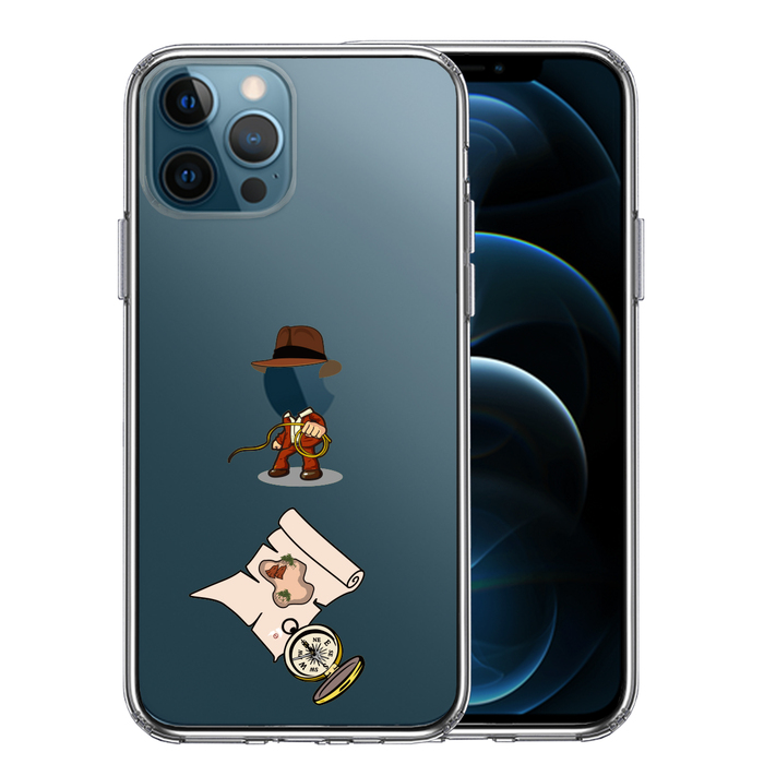 iPhone12Pro ケース クリア 冒険家 2 スマホケース 側面ソフト 背面ハード ハイブリッド -0
