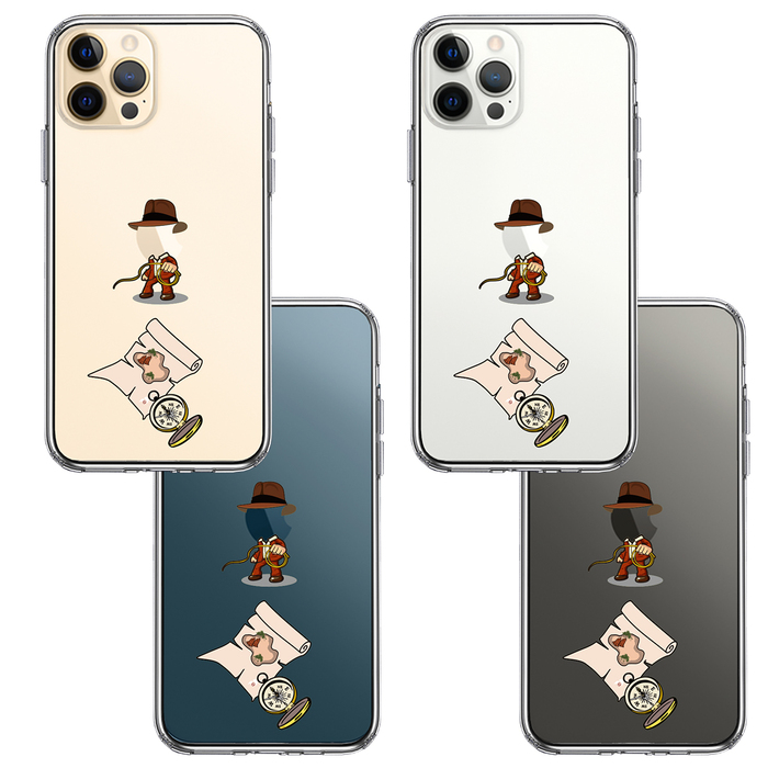 iPhone12Pro ケース クリア 冒険家 2 スマホケース 側面ソフト 背面ハード ハイブリッド -1