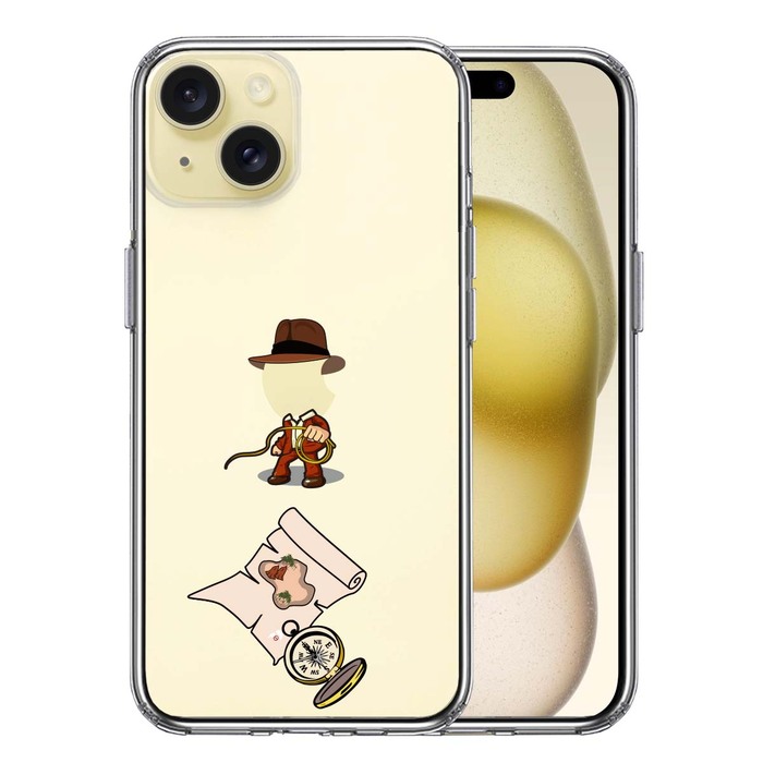 iPhone15 ケース クリア 冒険家 2 スマホケース 側面ソフト 背面ハード ハイブリッド -0