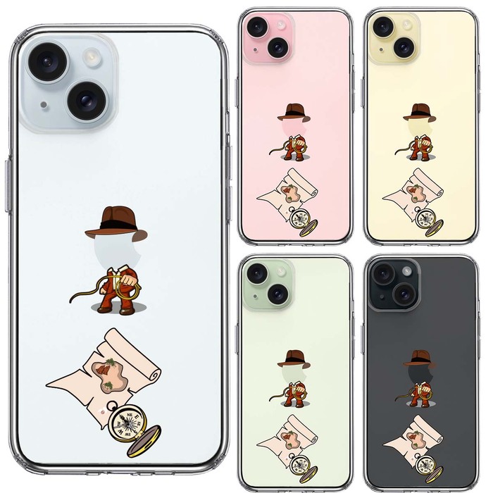 iPhone15 ケース クリア 冒険家 2 スマホケース 側面ソフト 背面ハード ハイブリッド -1