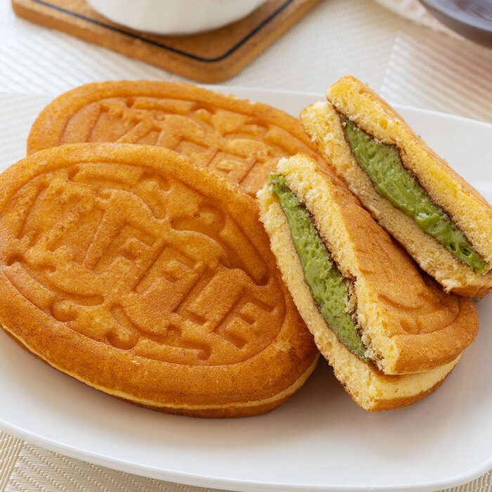 岡山 創業明治四年 福井堂 ワッフル 抹茶10個セット-2