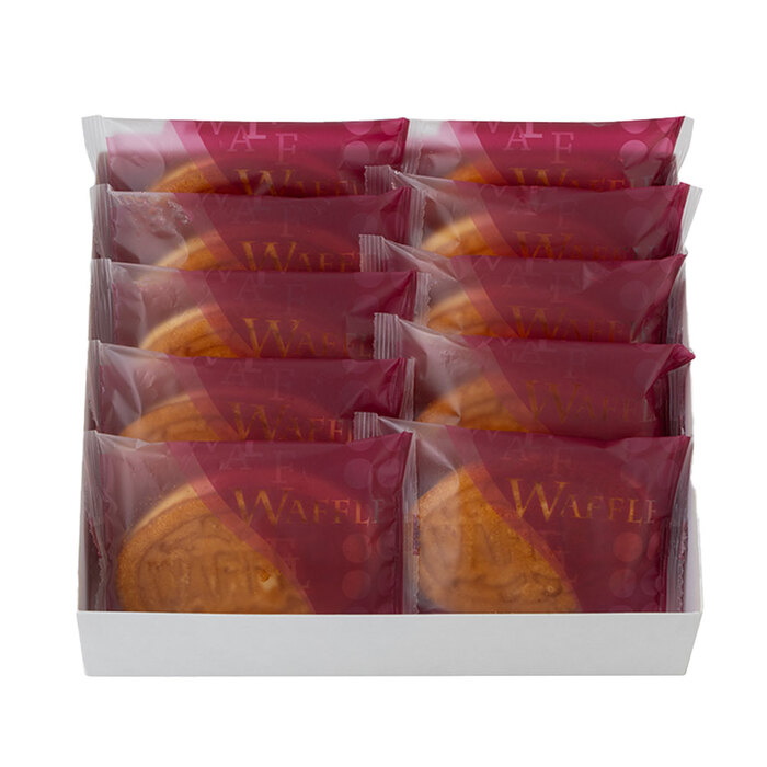 岡山 創業明治四年 福井堂 ワッフル いちご10個セット-1