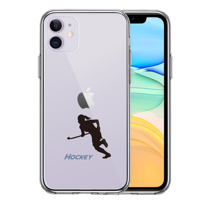 iPhone11 кейс прозрачный хоккей смартфон кейс боковая сторона soft задняя сторона твердый hybrid -0