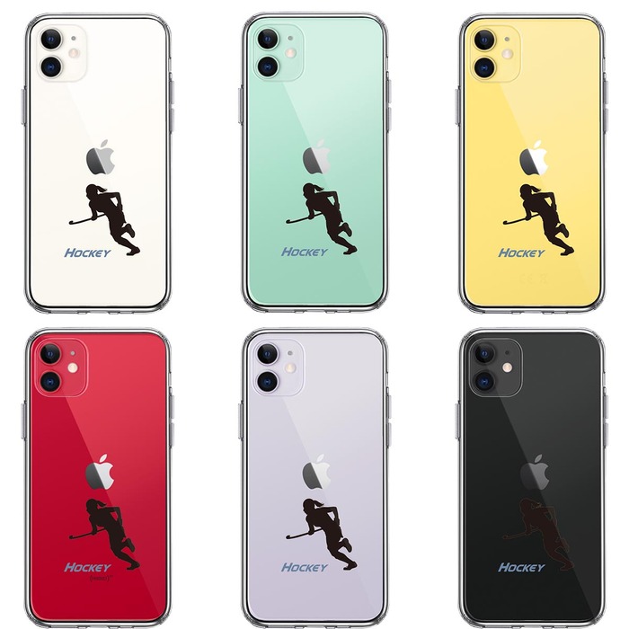 iPhone11 кейс прозрачный хоккей смартфон кейс боковая сторона soft задняя сторона твердый hybrid -1
