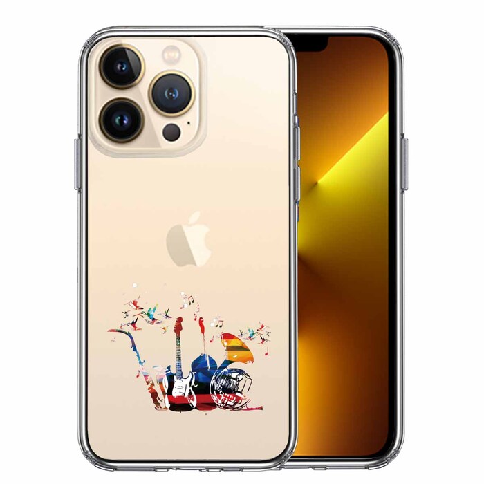 iPhone13Pro ケース クリア 楽器 たち スマホケ