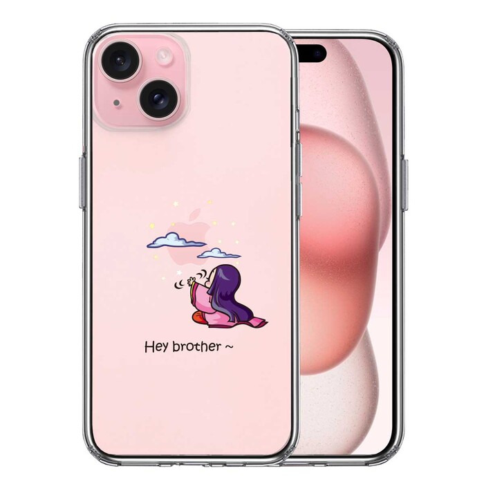 iPhone15 ケース クリア かぐや姫 スマホケース 側面ソフト 背面ハード ハイブリッド -0