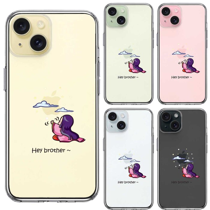 iPhone15 ケース クリア かぐや姫 スマホケース 側面ソフト 背面ハード ハイブリッド -1
