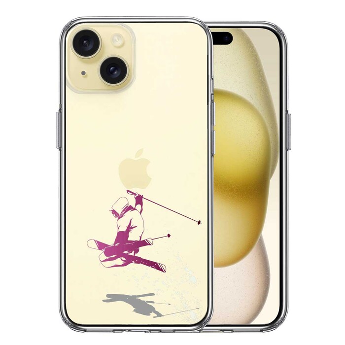 iPhone15 ケース クリア フリースタイル アクロバット スマホケース 側面ソフト 背面ハード ハイブリッド -0