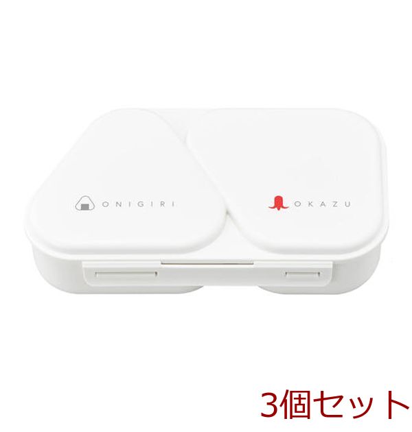 おにぎりランチケースホワイトMM023072-40307 ×3個セット-0