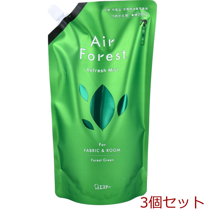 Air Forest エアフォレスト リフレッシュミスト フォレストグリーンの香り 詰替用 540mL 3個セット-0