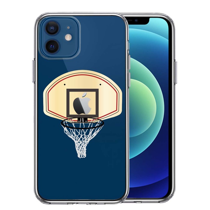 iPhone12mini case clear basketball goal smartphone case side soft the back side hard hybrid -0