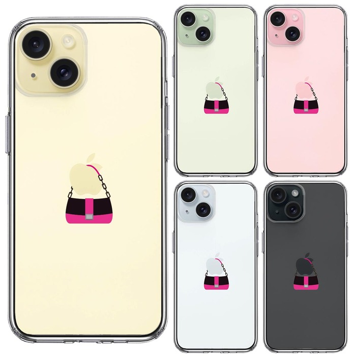 iPhone15Plus ケース クリア レディース 鞄 ショルダー バッグ スマホケース 側面ソフト 背面ハード ハイブリッド -1
