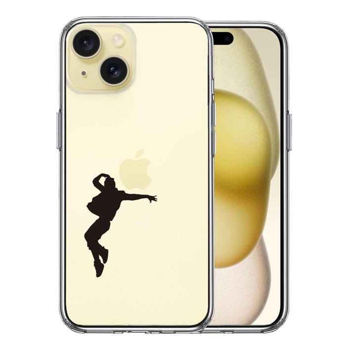 iPhone15 ケース クリア パフォーマー ダンサー スマホケース 側面ソフト 背面ハード ハイブリッド -0