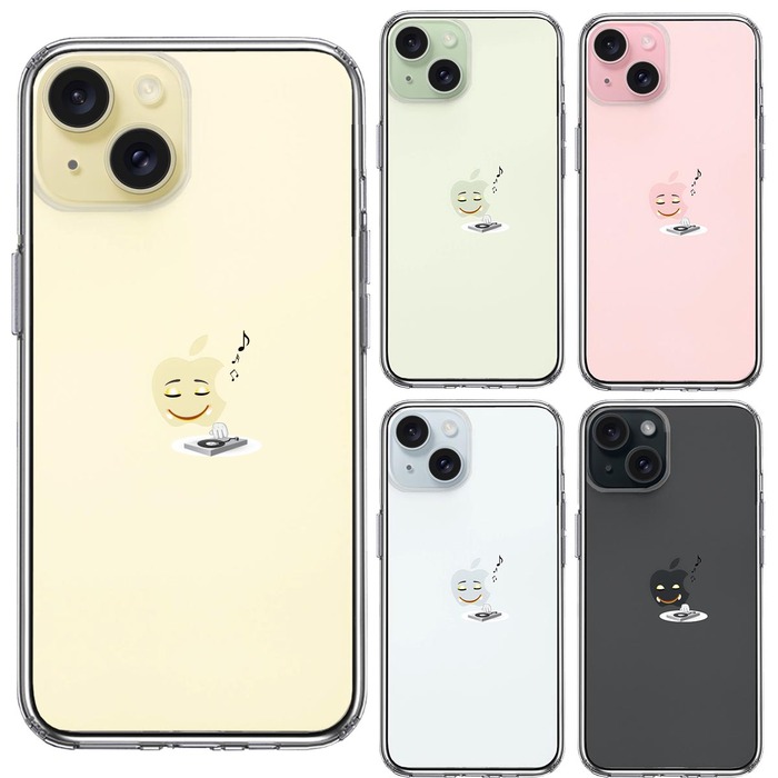 iPhone15 ケース クリア DJ スマホケース 側面ソフト 背面ハード ハイブリッド -1