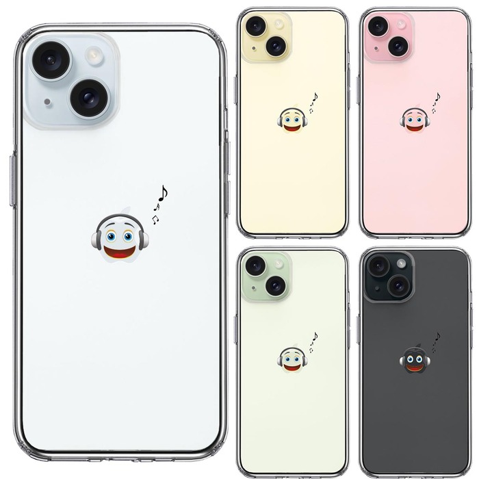iPhone15 ケース クリア リスナー スマホケース 側面ソフト 背面ハード ハイブリッド -1