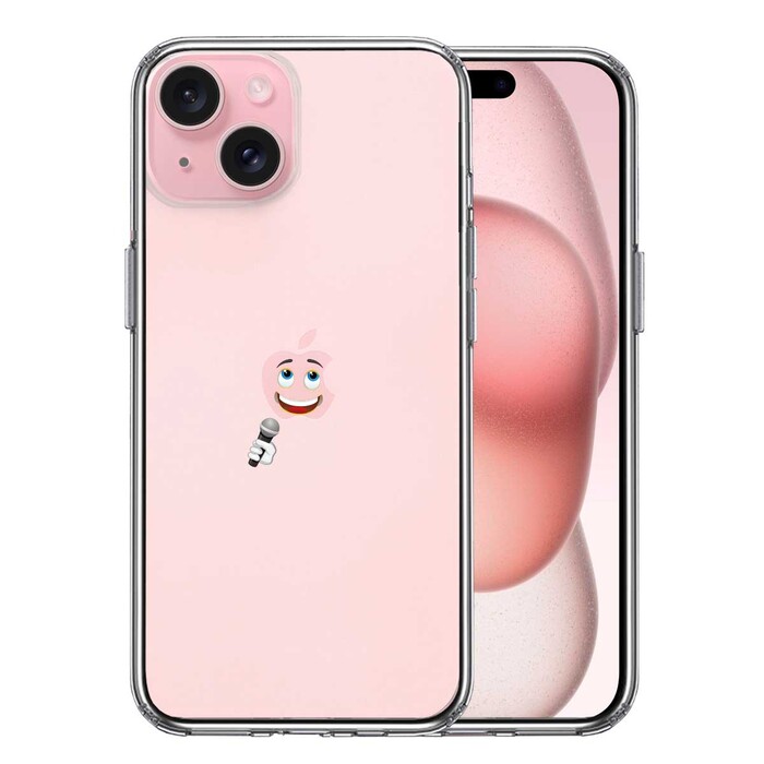 iPhone15 ケース クリア ヴォーカリスト スマホケース 側面ソフト 背面ハード ハイブリッド -0