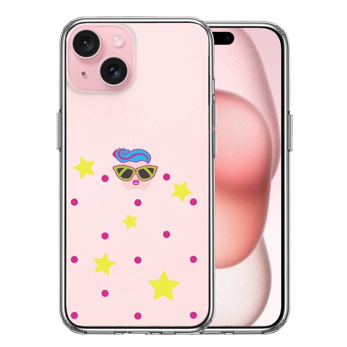 iPhone15 ケース クリア ファンキー スマホケース 側面ソフト 背面ハード ハイブリッド -0