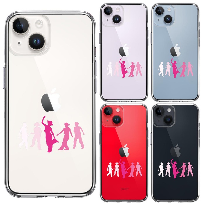 iPhone14Plus ケース クリア Dance will !! ダンス スマホケース 側面ソフト 背面ハード ハイブリッド -1