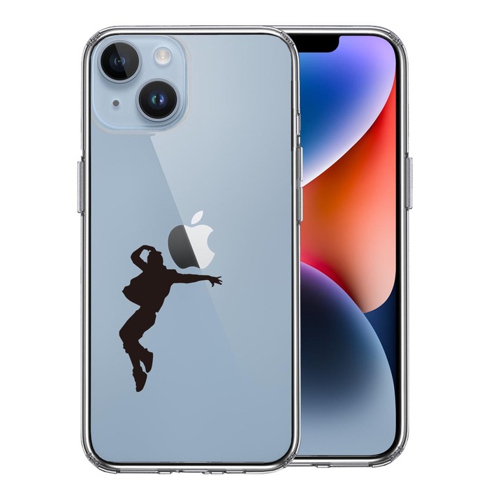 iPhone14 ケース クリア パフォーマー ダンサー スマホケース 側面ソフト 背面ハード ハイブリッド -0