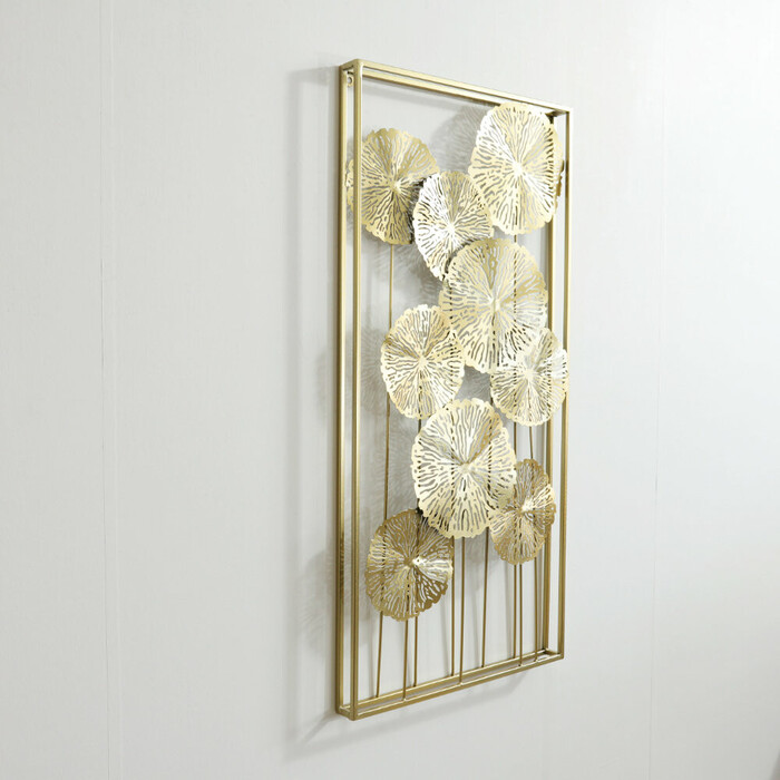  wall искусство panel Lotus Gold орнамент стена украшение -1