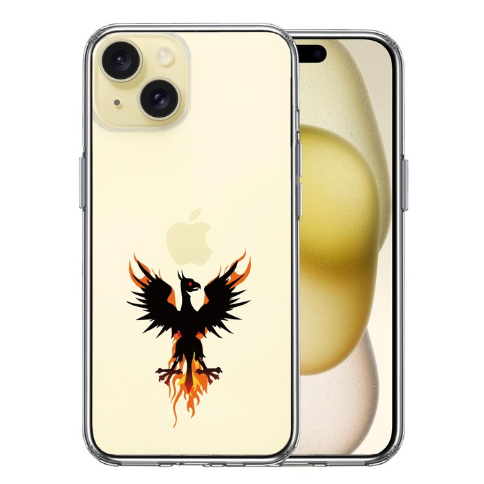 iPhone15Plus ケース クリア 幻獣 ドラゴン スマホケース 側面ソフト 背面ハード ハイブリッド -0