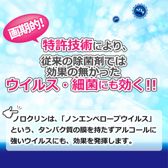 ノロクリン ウイルス 細菌対策スプレー 300mL 2個セット-5