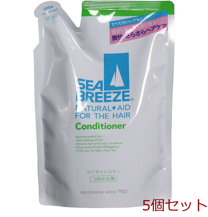 シーブリーズ コンディショナー つめかえ用 ４００ｍＬ 5個セット-0