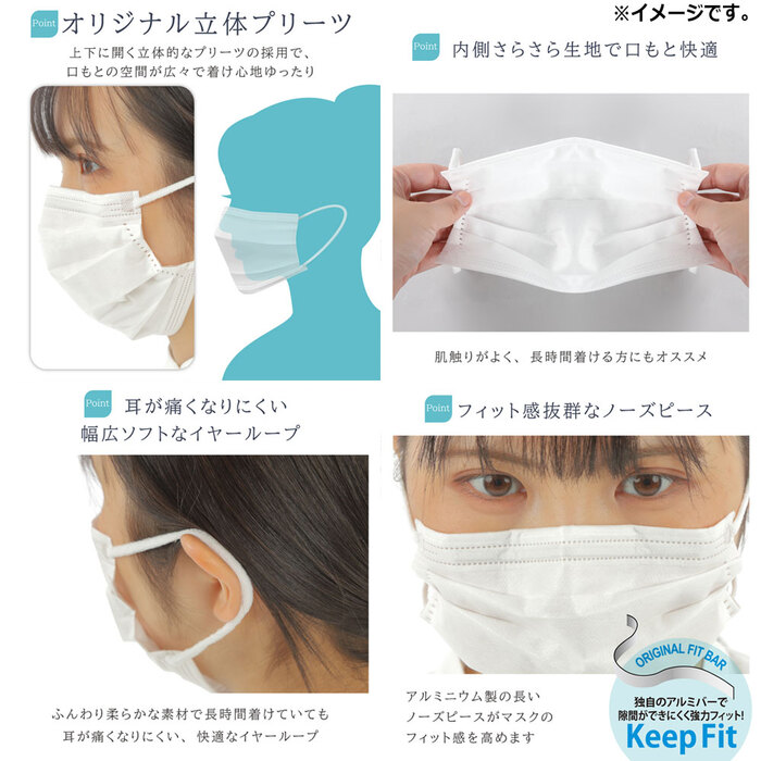 マスク クラスメディカル マスク リラックス 個包装 小さめサイズ 40枚入 5セット-5