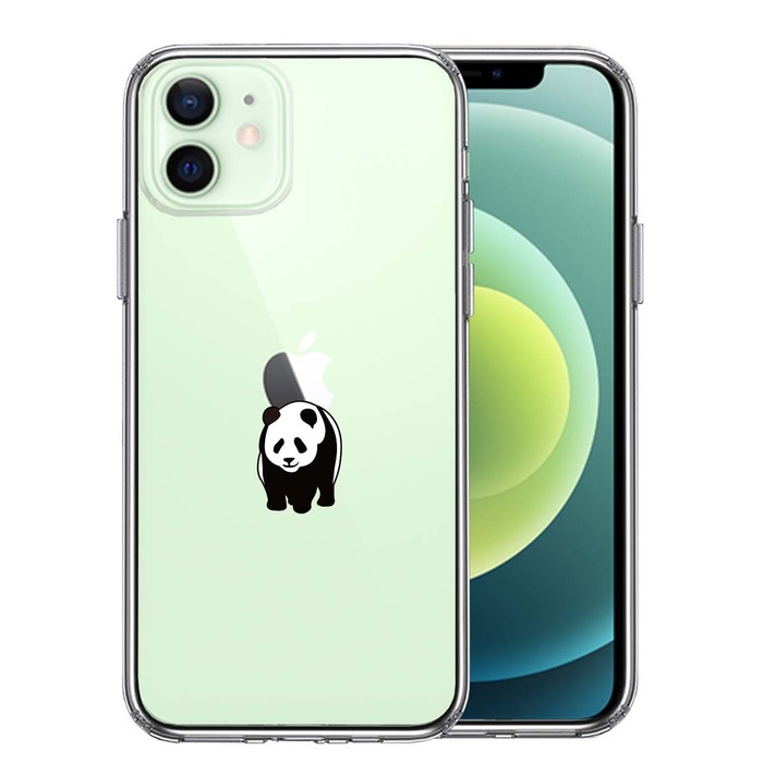 iPhone12mini case clear Panda apple ... smartphone case side soft the back side hard hybrid -0