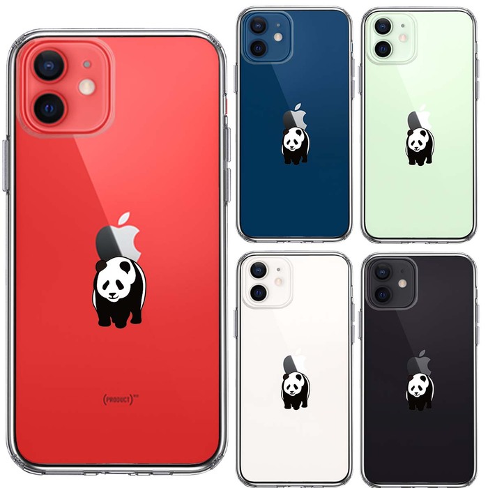 iPhone12mini case clear Panda apple ... smartphone case side soft the back side hard hybrid -1