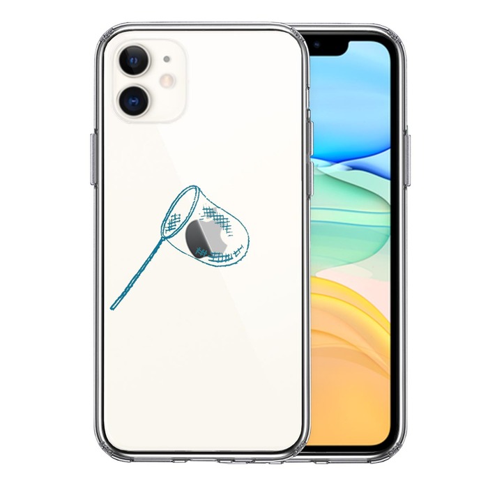 iPhone11 case clear bug catching net smartphone case side soft the back side hard hybrid -0