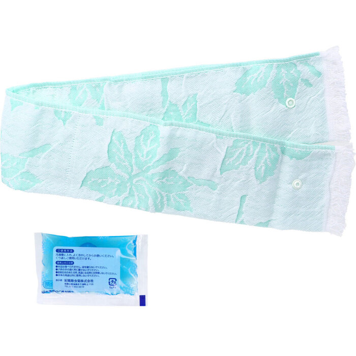  cooling agent attaching cool gauze muffler Random mint 1 sheets insertion 2 piece set -3