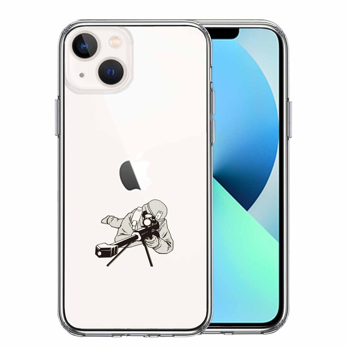 iPhone13mini ケース クリア スナイパー 2 スマホケース 側面ソフト 背面ハード ハイブリッド -0