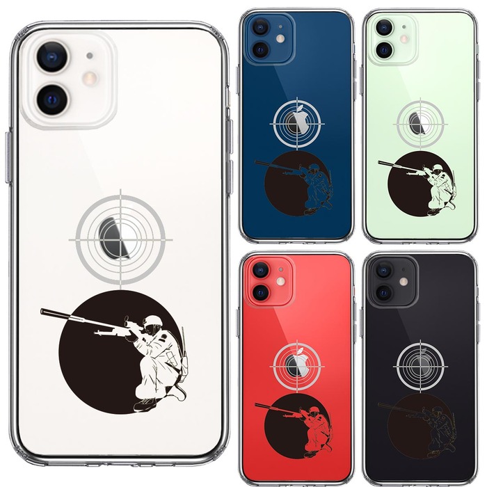 iPhone12 ケース クリア スナイパー スマホケース 側面ソフト 背面ハード ハイブリッド -1