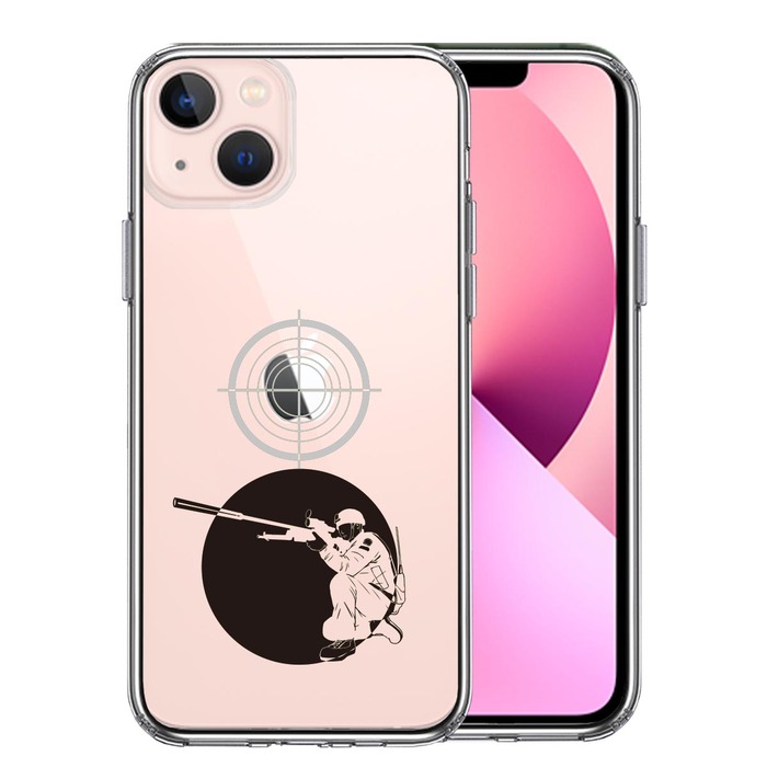 iPhone13 ケース クリア スナイパー スマホケース 側面ソフト 背面ハード ハイブリッド -0