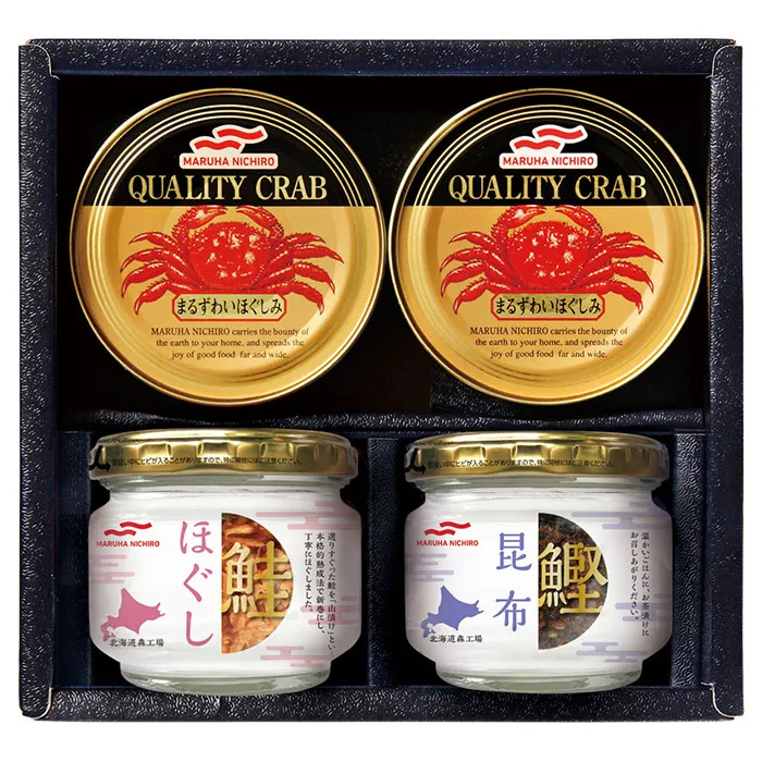  maru is nichiro crab canned goods bottling .... . correspondence possible -1