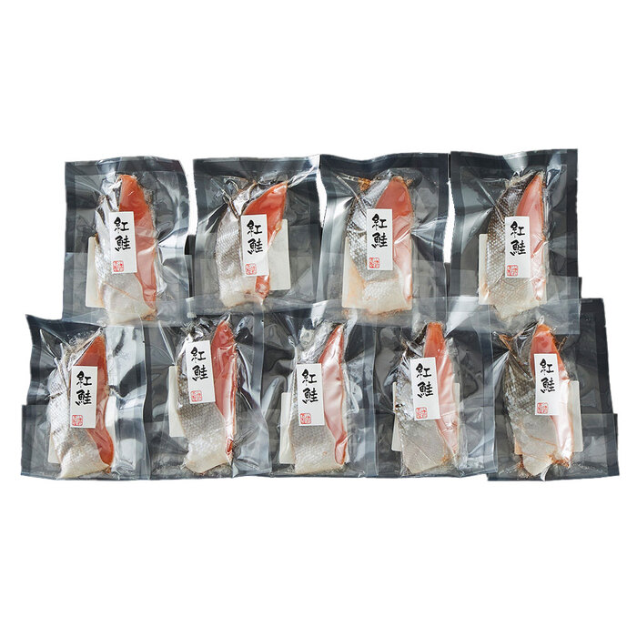 塩紅鮭切身 9枚セット-1