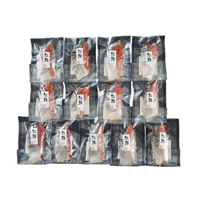 塩紅鮭切身 13枚セット-1