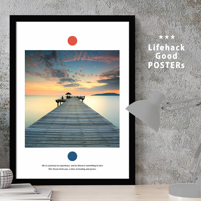 アートポスター A3 LIFEHACK SEA92 アートプリント 高級印画紙-0