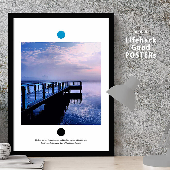 アートポスター A3 LIFEHACK SEA96 アートプリント 高級印画紙-0