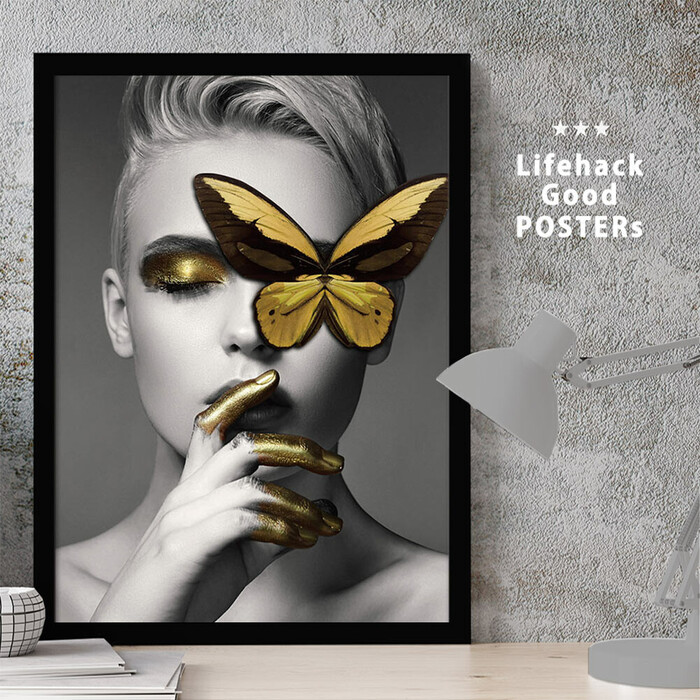 アートポスター A4 LIFEHACK wom02 アートプリント 高級印画紙-0