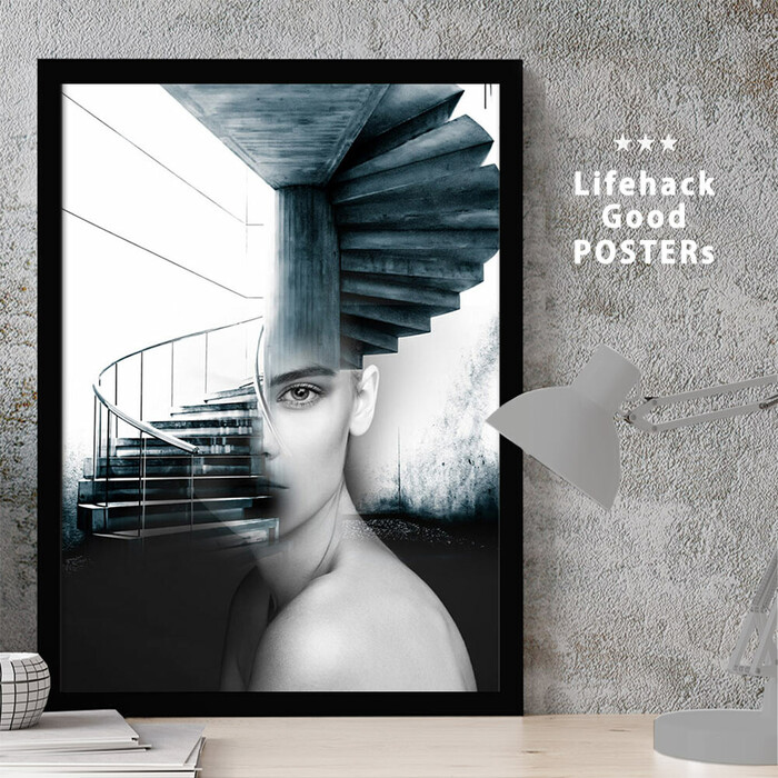 アートポスター A3 LIFEHACK wom24 アートプリント 高級印画紙-0