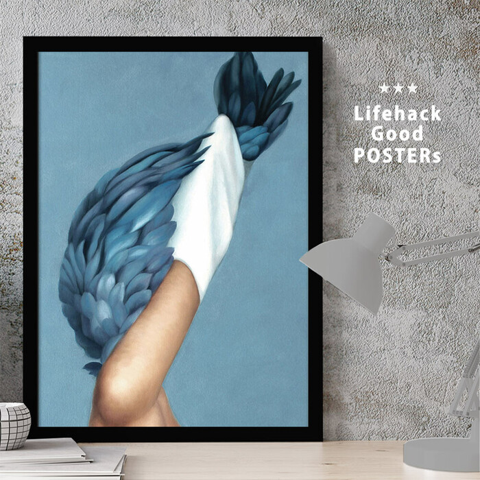 アートポスター A3 LIFEHACK wom46 アートプリント 高級印画紙-0