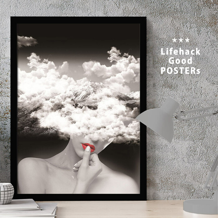 アートポスター A4 LIFEHACK wom65 アートプリント 高級印画紙-0