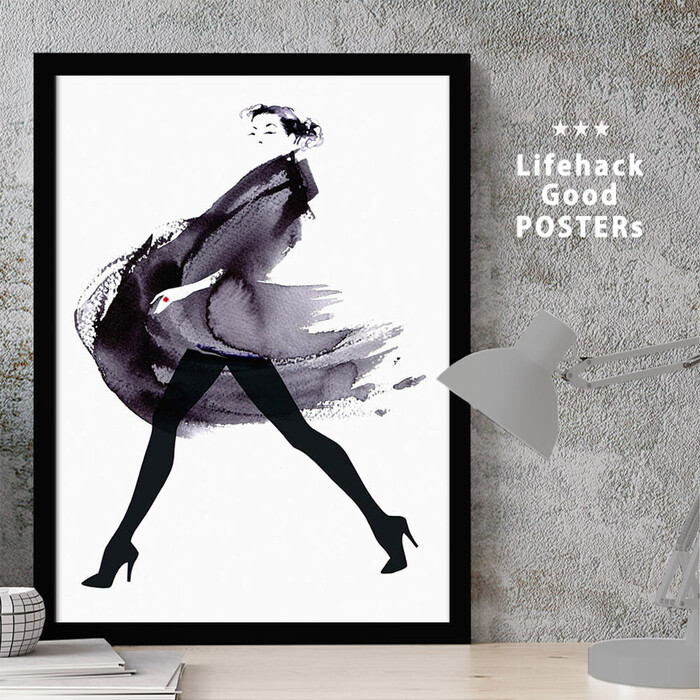 アートポスター A4 LIFEHACK wom66 アートプリント 高級印画紙-0