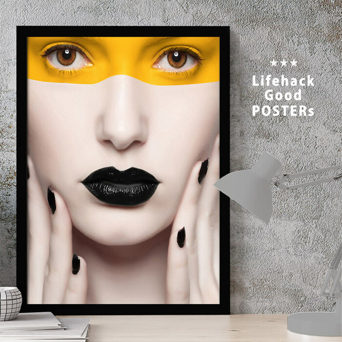 アートポスター A4 LIFEHACK wom67 アートプリント 高級印画紙-0