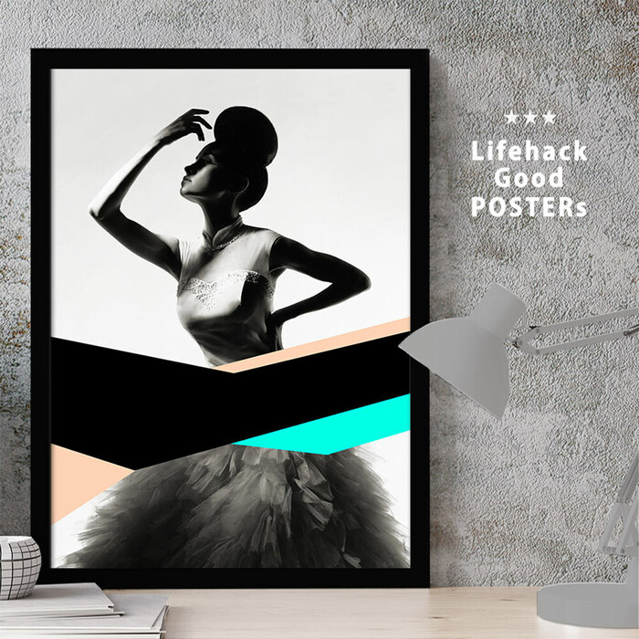 アートポスター A3 LIFEHACK wom72 アートプリント 高級印画紙-0
