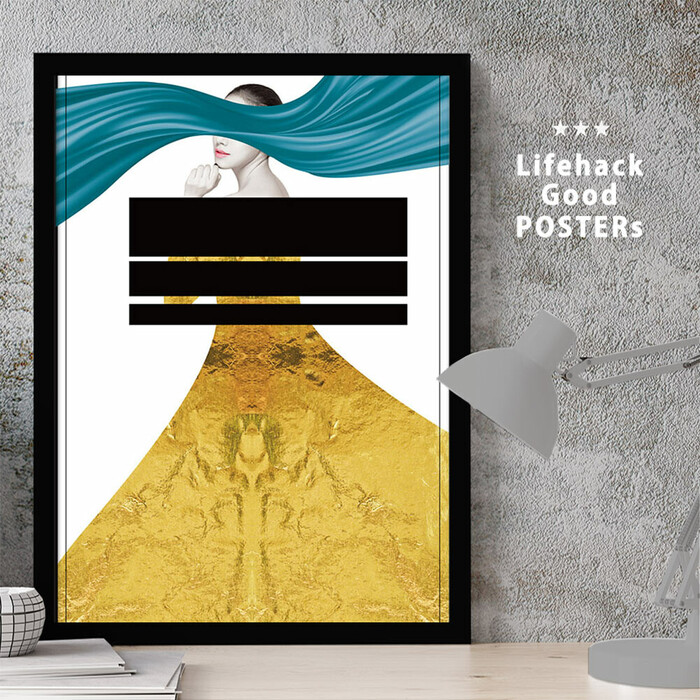 アートポスター A4 LIFEHACK wom86 アートプリント 高級印画紙-0